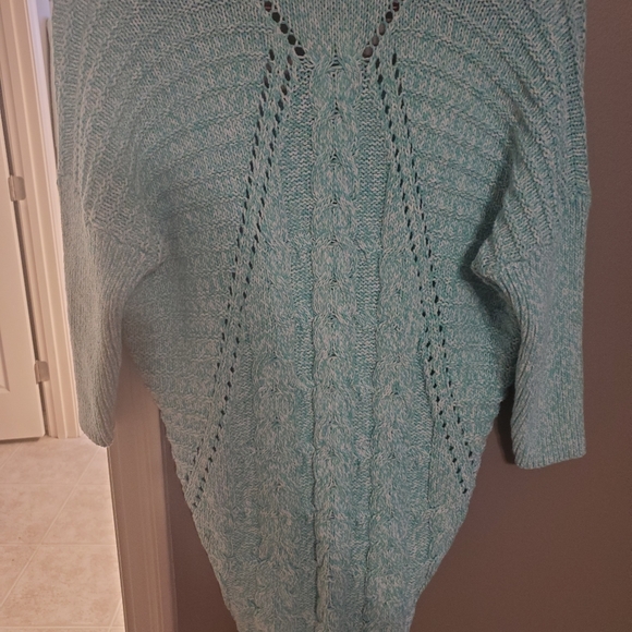 Mint green Express Hi/low sweater - Picture 3 of 4